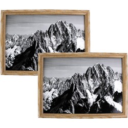 2x stuks schootkussens/laptrays Mont Blanc gebergte print 43 x 33 cm - Dienbladen