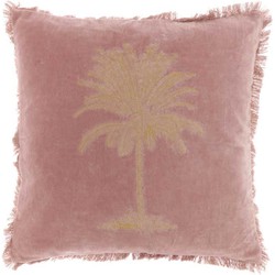 Unique Living - Kussen Palm 45x45cm Old Pink