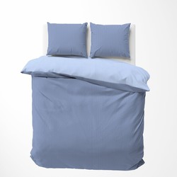 Nautica Percale Katoenen Seersucker Dekbedovertrekset Darya Blauw 240 x 200/220 cm