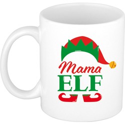 Mama Elf koffiemok / theebeker kerstcadeau moeder 300 ml - Bekers