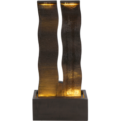 SUNLINE - Tuinfontein met LED - Bruin - Hars