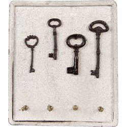 Clayre & Eef Sleutelrekje Beige Hout