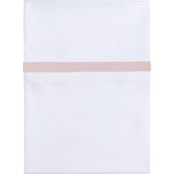 Baby's Only Wieglaken geweven bies - Oud roze/Wit - 80x100 cm - 100% egyptisch katoen