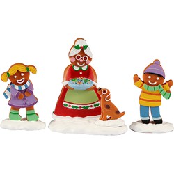Mrs. Claus And Cookies Set Of 3 - LEMAX