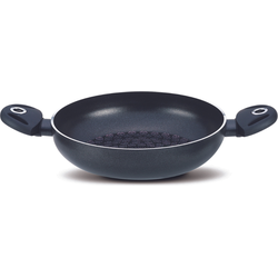 Cook and Pan Skillet koekenpan Rocco 24 cm Zwart – 24-karaat Diamant - Inductie Geschikt - Energie Besparend