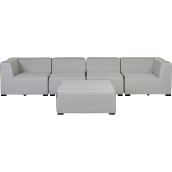 Beliani AREZZO - Loungeset-Grijs-Polyester