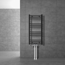 Badkamerradiator Sahara 400 x 800 mm antraciet recht + middenaansluiting