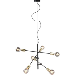 Highlight - Sticks - Hanglamp - E27 - 70 x 70  x  140cm - Zwart
