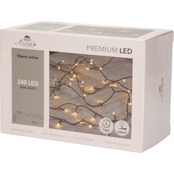 Bellatio Decorations Kerstverlichting - LED - warm wit - 24 meter - Kerstverlichting kerstboom