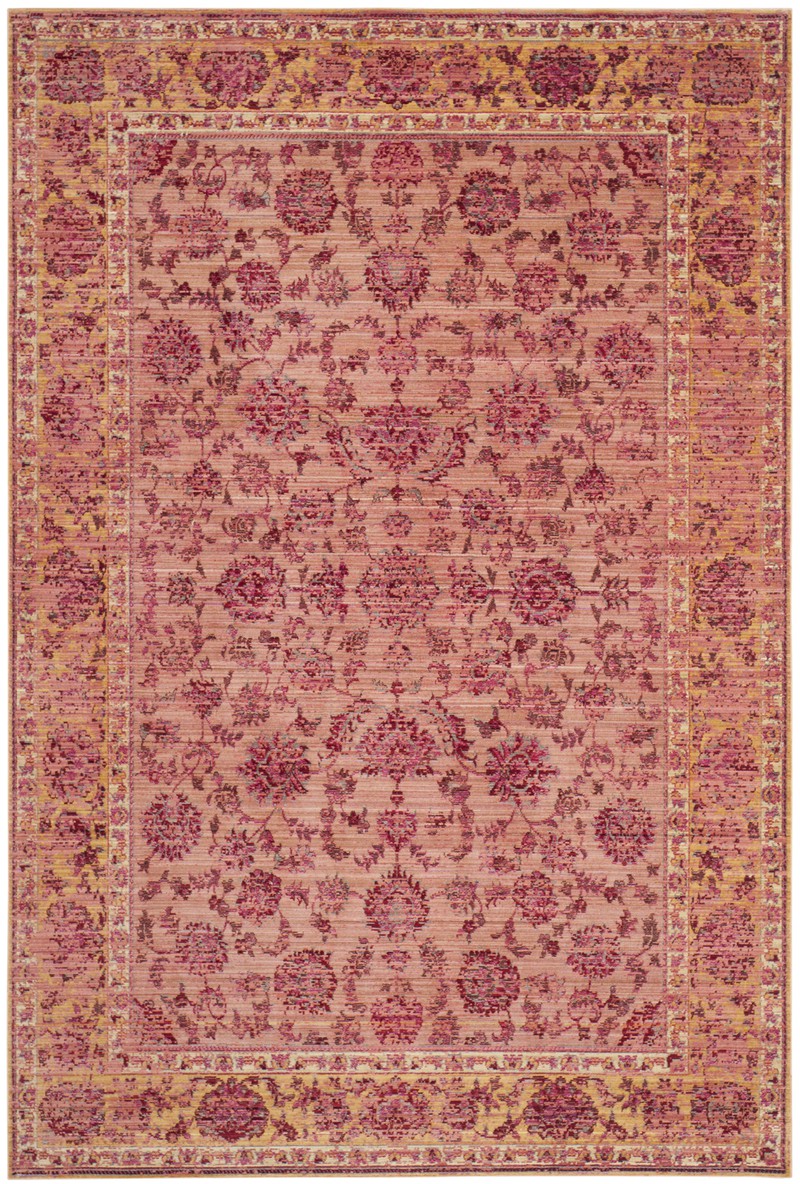 Safavieh Craft Art-Inspired Indoor Woven Area Rug, Valencia Collection, VAL113, in Pink & Multi, 152 X 244 cm - 