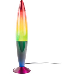 Table Lamp Rainbow Rocket Lava