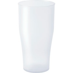 Juypal longdrink glas - 4x - wit - kunststof - 450 ml - herbruikbaar - Drinkglazen