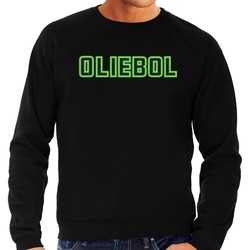 Bellatio Decorations Foute Kersttrui/sweater voor heren - oliebol - groen - oliebollen - nieuwjaar S - kerst truien