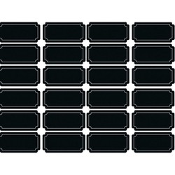 Krijtbord etiketten/stickers - 24x stuks - herschrijfbaar Keuken label - Weckpotten