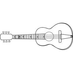 Kapstok Guitar 81cm