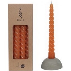 Twisted Candles Set 4 st. Cinnamon - Buitengewoon de Boet