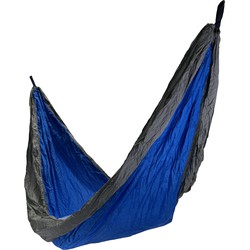 4gardenz® Outdoor Hangmat – Parachutestof – 270 cm – Compact & Sterk - Blauw