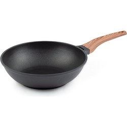 Rosmarino Black Line Wokpan - Wokpan inductie - 30 cm