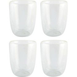 Luxe dubbelwandige theeglazen - 4x stuks - 300ml - Koffie/thee - Koffie- en theeglazen