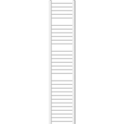 Badkamerradiator Sahara 300x1800 mm Wit recht met zijaansluiting