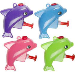Duckiez Waterpistoolje Mini Dolfijn - 48 stuks