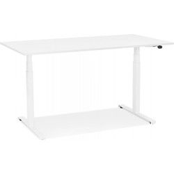 TRONIK elektrisch zit-sta bureau 140x70x127 cm Wit
