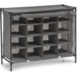 Zeller Mobiele opvouwbare schoenenkast - 84 x 35 x 66 cm - Schoenenrekken