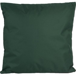 1x Bank/sier kussens voor binnen en buiten in de kleur donkergroen 45 x 45 cm - Sierkussens