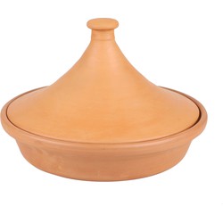 Urban Living Tajine aardewerk - Agadir - terracotta - D32 x H25 cm - Oosterse stoofpan/kookpot - Kookpannen