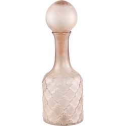 PTMD Cianna Brown frosted glass bottle round with bal S