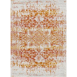 Vintage Oosters Tapijt JULIETTE - Oranje/Wit - 120x170 cm