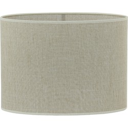 Light&living Kap ovaal recht smal 38-17,5-28 cm BRESKA parel wit