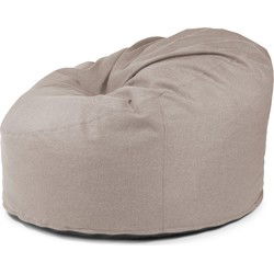 Nordura Waves: XXL loungekussen/ zitzak cacao 135 cm - met vulling - binnen & buiten