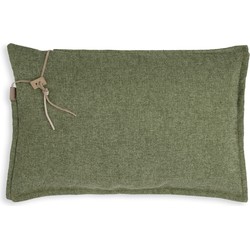 Knit Factory Imre Sierkussen - Groen - 60x40 cm - Inclusief kussenvulling