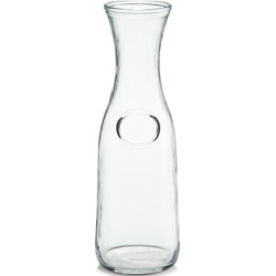 Zeller water/wijn Karaf - zonder dop - glas - 1L - schenkkan - transparant - Karaffen