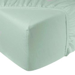 DoubleDry Hoeslaken Flanel 100% Zacht Katoen - Tweepersoons 180x200 cm - Rondom Elastiek - Mint