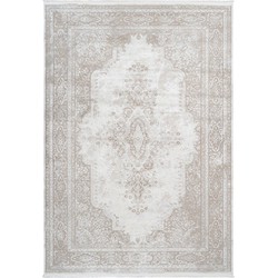 Luxury Picasso Elysee Vloerkleed - Laagpolig Luxe Tapijt - Soft Fluweel - Creme- 200x290 CM