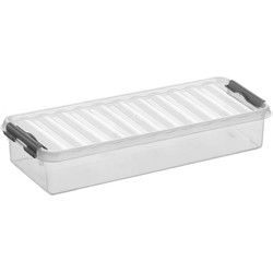 Sunware opbergbox - transparant - 2.5L - 38 x 14 x 6 cm - Opbergbox
