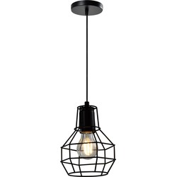 QUVIO Hanglamp metalen frame zwart - QUV5146L-BLACK