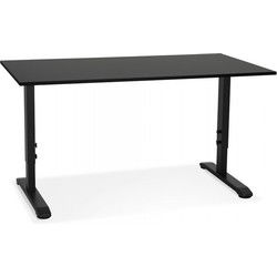 OSMOSE in hoogte verstelbaar bureau 160x80x67(86) cm Zwart