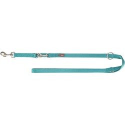 TRIXIE HONDENRIEM PREMIUM VERSTELBAAR AQUA BLAUW 200X1,5 CM