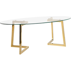 Beliani FRESNO - Salontafel-Transparant-Glas