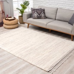 Calidia Hoogpolig Crème vloerkleed - - 80 X 250 CM