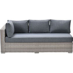Garden Impressions Tennessee loungebank arm rechts vintage willow - texfiber