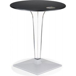 Ronde terrastafel VOCLUZ ROUND 68 68x68x73 cm Zwart