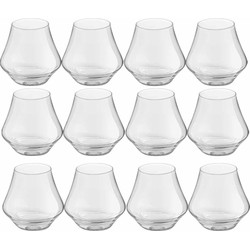 12x Drinkglazen/waterglazen 220 ml in luxe doos - Drinkglazen