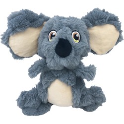 KONG SCRUMPLEZ KOALA PLUCHE MET PIEP GRIJS 22X23X10 CM