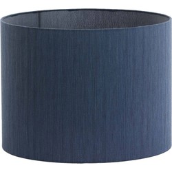 Light & Living - kap - Harper - blauw - textiel - Ø 40cm - E27 - 2240983