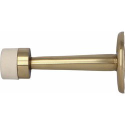 AMIG Deurstopper/deurbuffer - 75mm - muurbevestiging - gepolijst - Deurstoppers