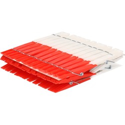 48x Plastic wasknijpers gekleurd - Knijpers